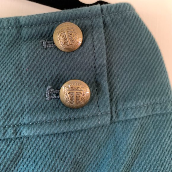 Talbot's Raised Twill Pleated A-Line Skirt - Picture 3 of 6